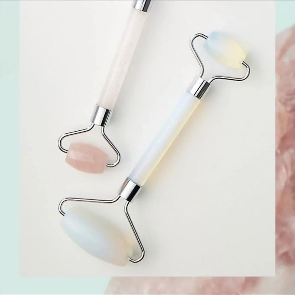 Anthropologie Well Done Opal Crystal Facial Roller
